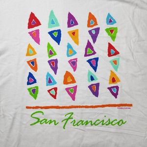 Vintage Single Stitch Luke a Tuke 1992 San Francisco Art T Shirt Size XL